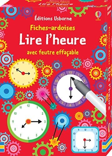 Lire l'heure Avec feutre effaçable