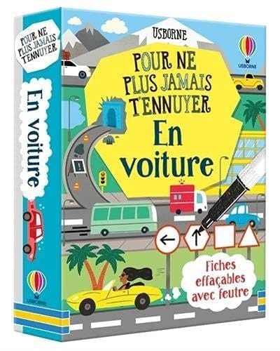 En voiture Fiches effaçables avec feutre
