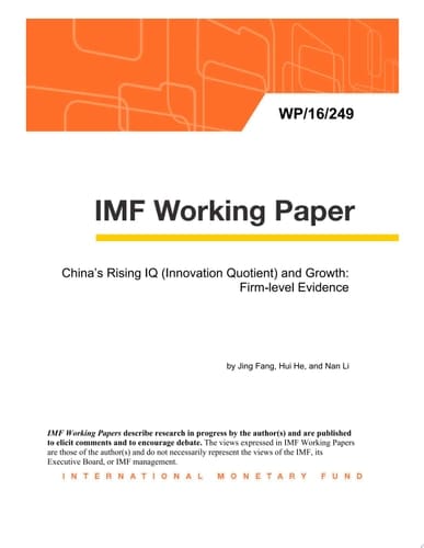 China’s Rising IQ (Innovation Quotient) and Growth Firm-level Evidence
