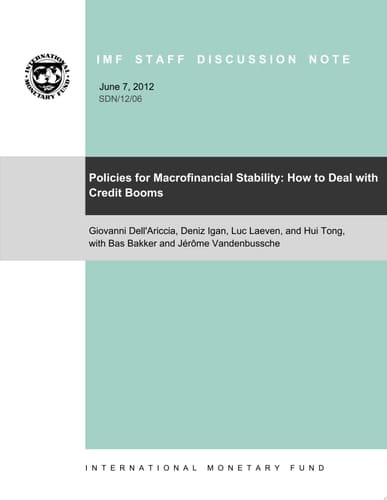 Policies for Macrofinancial Stability How to Deal with Credit Booms