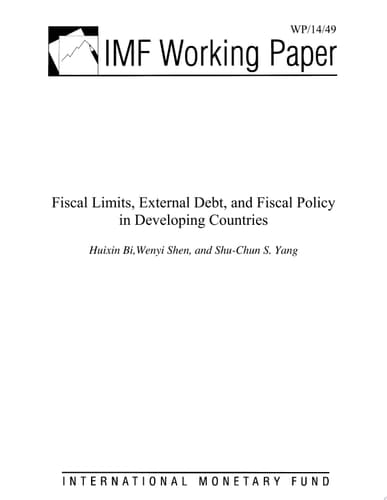 Fiscal Limits, External Debt, and Fiscal Policy in Developing Countries