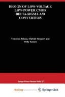 Design of Low-Voltage Low-Power CMOS Delta-Sigma A/D Converters