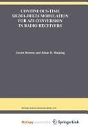 Continuous-Time Sigma-Delta Modulation for A/D Conversion in Radio Receivers