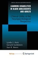 Learning Disabilities in Older Adolescents and Adults