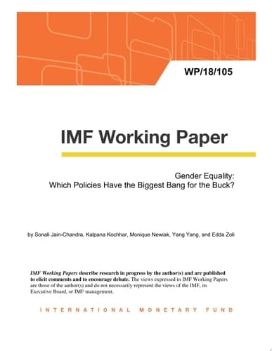 Gender Equality: Which Policies Have the Biggest Bang for the Buck?