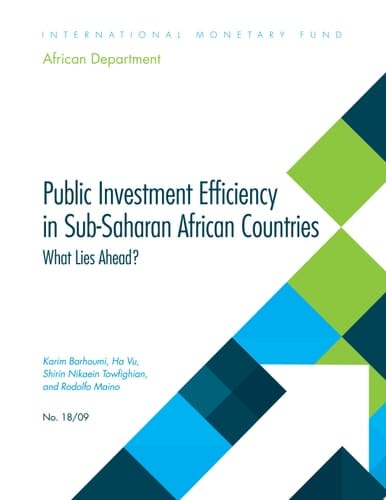 Public Investment Efficiency in Sub-Saharan African Countries