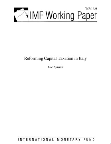 Reforming Capital Taxation in Italy