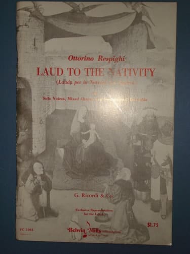 Lauda Per La Nativita Del Signore (Laud to the Nativity) Vocal Score
