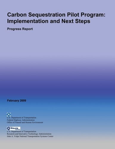 Carbon Sequestration Pilot Program Implementation and Next Steps- Progress Report