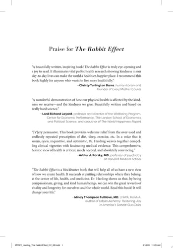 The Rabbit Effect Live Longer, Happier, and Healthier with the Groundbreaking Science of Kindness