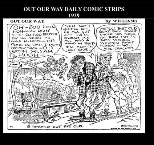 Out Our Way Daily Comic Strips 1929 (B&W) Cartoon Comic Strips 1929