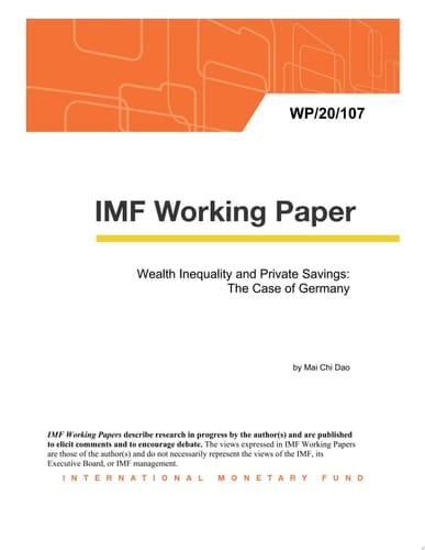Wealth Inequality and Private Savings: The Case of Germany