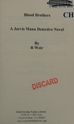 Blood Brothers A Jarvis Mann Detective Novel