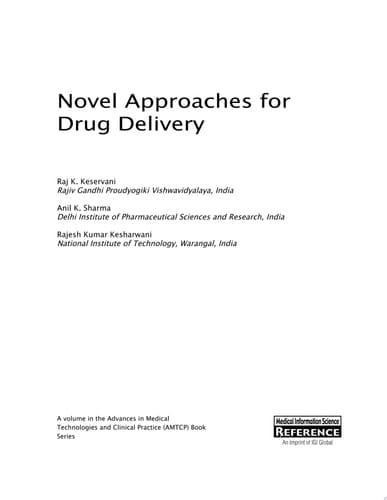Novel Approaches for Drug Delivery