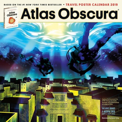 Atlas Obscura Wall Calendar 2019