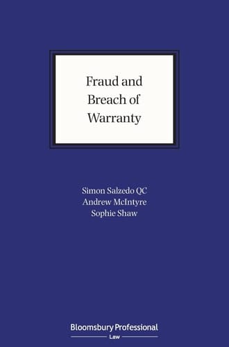 Fraud and Breach of Warranty Buyers’ Claims and Sellers’ Defences