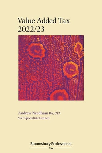 Bloomsbury Professional VAT 2022/23
