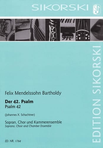 Psalm 42 Soprano, Choir, Chamber Ensemble Score
