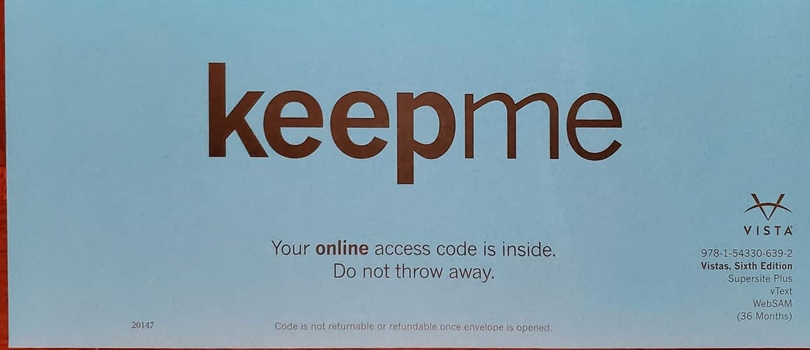 Vistas, 6th edition Supersite Plus (vText) + WebSAM (36-month access), CODE ONLY