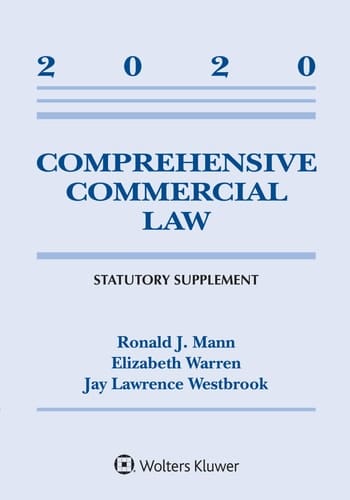 Comprehensive Commercial Law 2020 Statutory Supplement