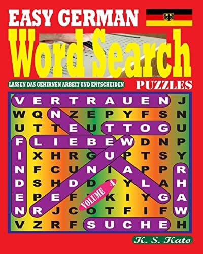 EASY GERMAN Word Search Puzzles. Vol. 4