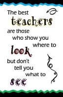 The Best Teachers Are Those Who Show You Where to Look: Blank Journal