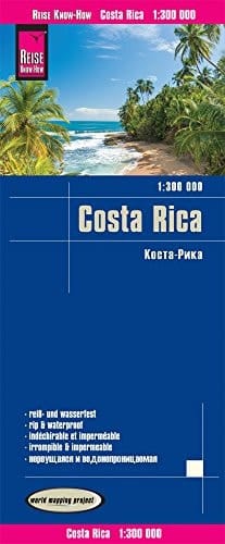 Costa Rica Travel Refer Map
