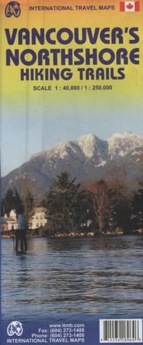 Vancouver's Northshore Hiking Trails Map 1:40,000/1:250,000