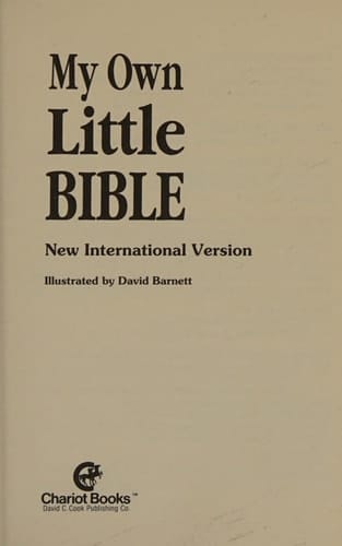 My Own Little Bible Simulated Leather in a Gift Box Storybook