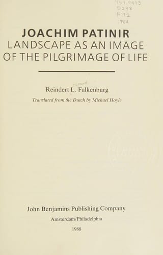 Joachim Patinir: Landscape As an Image of the Pilgrimage of Life (Oculi Vol 2)