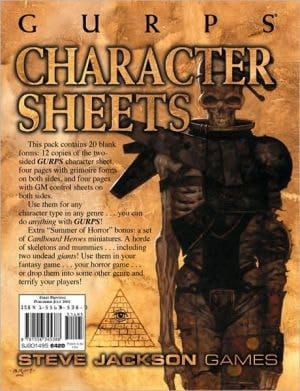 Gurps Horror Character Sheets