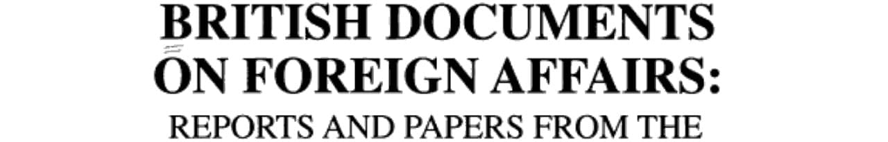 British Documents on Foreign Affairs--reports and Papers from the Foreign Office Confidential Print From 1946 through 1950. Africa 1950. Africa, January 1950-December 1950