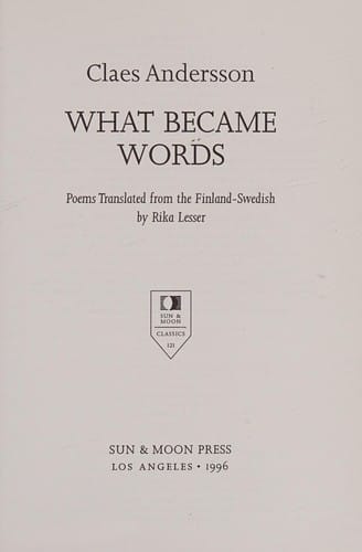 What Became Words