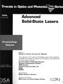 Advanced Solid-state Lasers Proceedings Volume