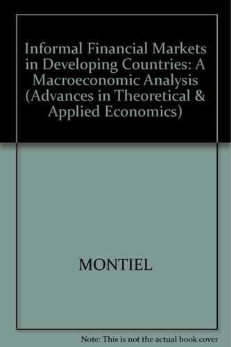 Informal Financial Markets in Developing Countries A Macroeconomic Analysis