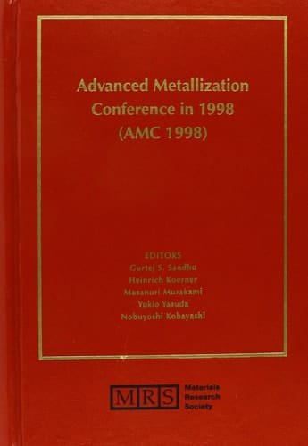 Advanced Metallization Conference in 1998 (AMC 1998): Volume 14