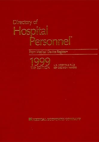 1999 Directory of Hospital Personnel