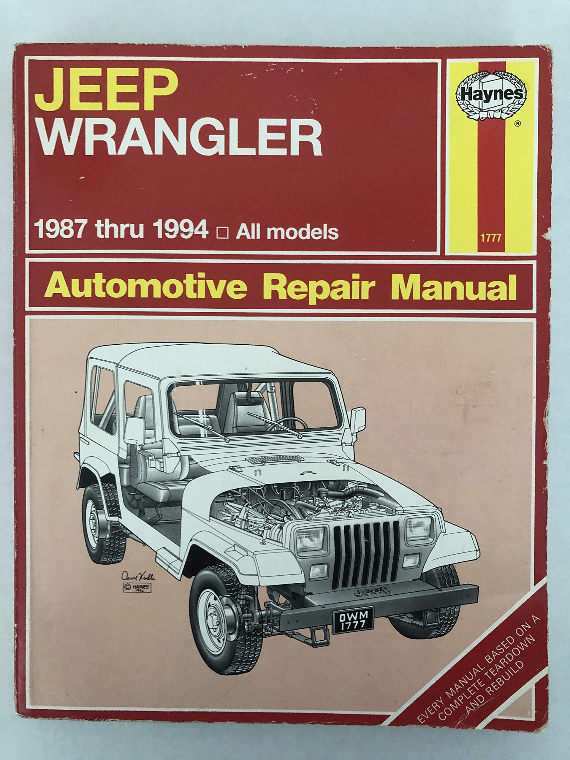Haynes Jeep Wrangler 1987-94