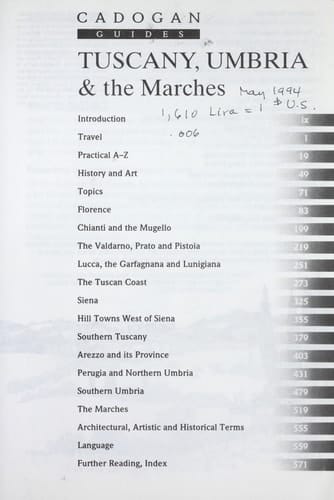 Tuscany, Umbria, and the Marches