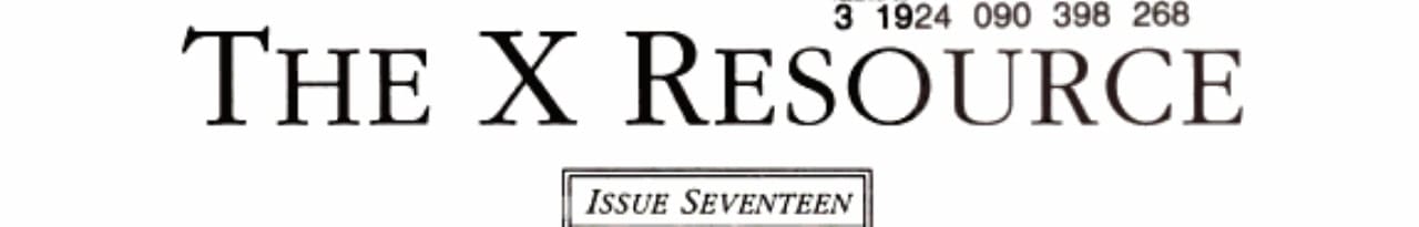 The X Resource