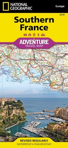 Southern France Map (National Geographic Adventure Map, 3314)
