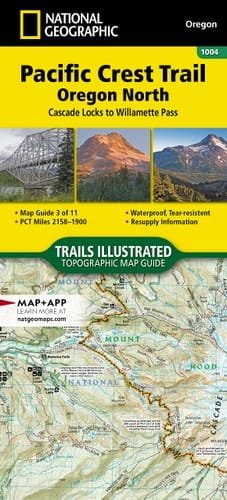 Pacific Crest Trail, Oregon North Topographic Map Guide