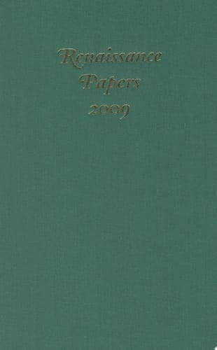 Renaissance Papers 2009