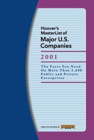 Hoovers Masterlist Major-2001