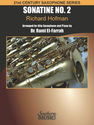 Sonatine No. 2 21st Century Saxophone Series for Alto Sax and Piano