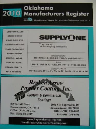 2010 Oklahoma Manufacrurers Register