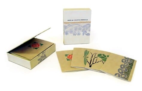 Arts & Crafts Stencils Notecards