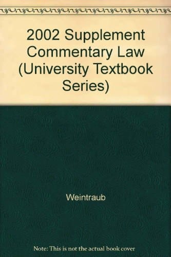 2002 Supplement Commentary Law