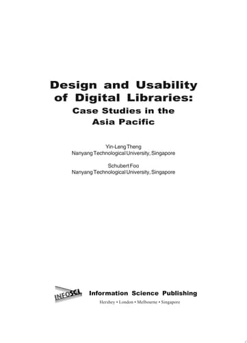 Design and Usability of Digital Libraries