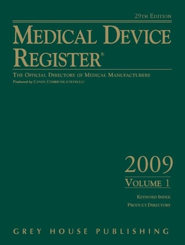 Medical Device Register 2009